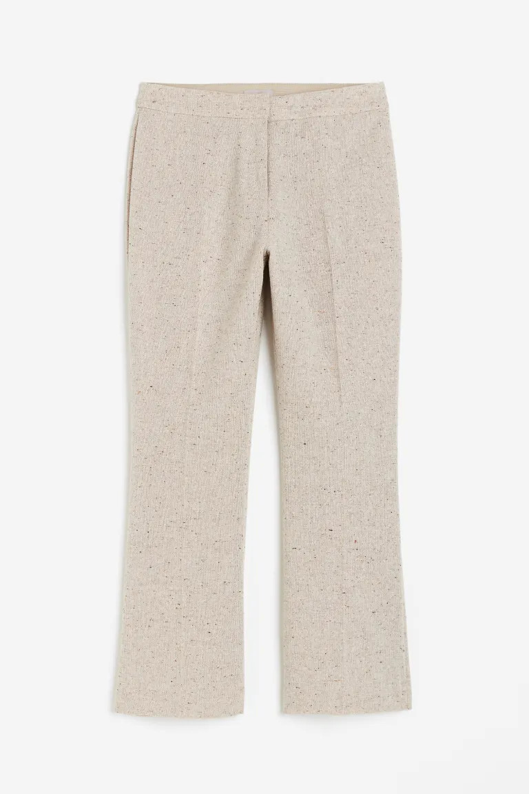 High-waist Dress Pants - Beige - Ladies | H&M US | H&M (US + CA)