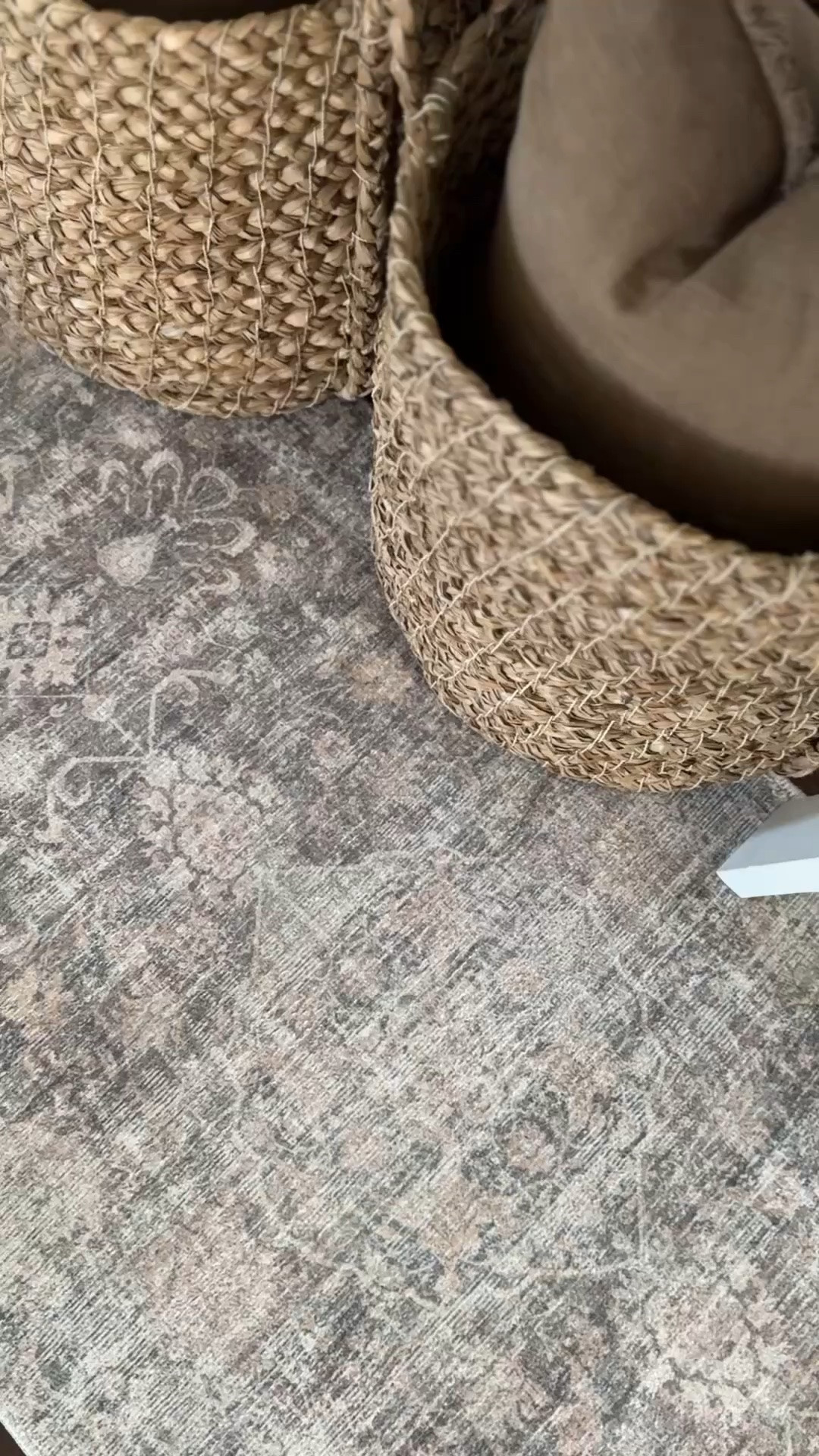 Affordable soft neutral area rug with a subtle vintage pattern.

#LTKHome #LTKSaleAlert