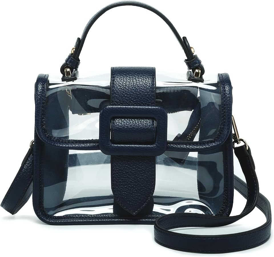 Toni Clear Satchel Bag for Stadium Events, Crossbody Purse for Women | Amazon (US)