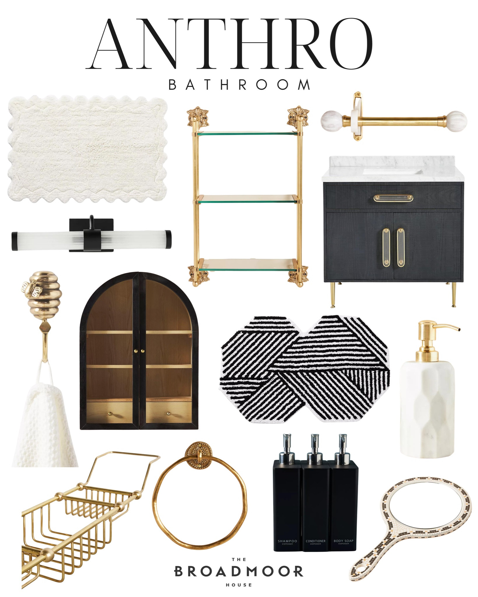 Bathroom, Anthropologie, Anthropologie home, bathroom decor, home decor, modern home, vanity, bath mat, soap dispenser, marble 

#LTKstyletip #LTKhome #LTKFind