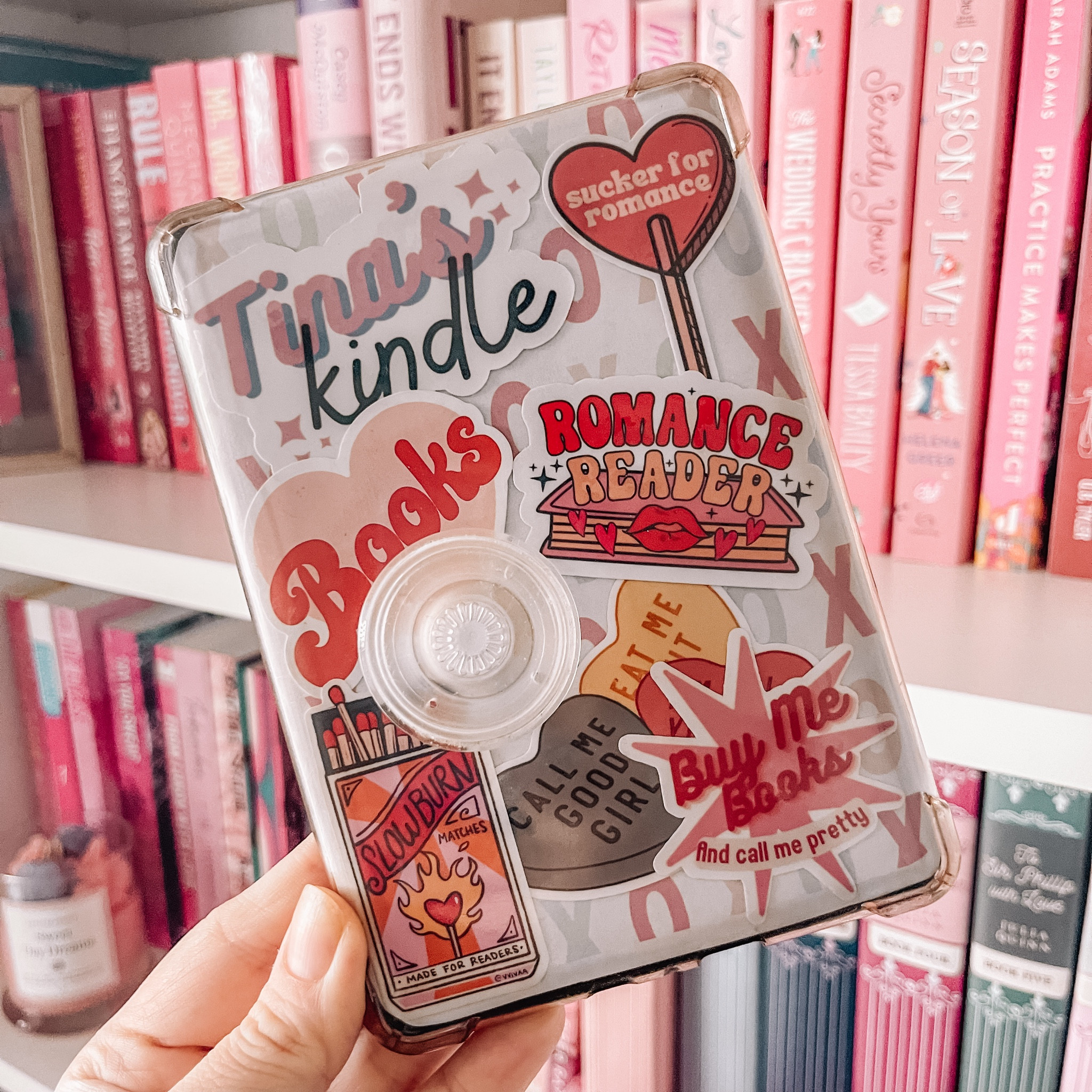 ♥️Current stickers on the back of my kindle! ♥️

#tinalikesbooks #bookstagram #booksbooksbooks #bookstagrammer #booktok #bookinfluencer #bookfluencer #bookreviews #bookreviewer #romancebooklover #bookaesthetic #pinkaesthetic #LTKbooks #stickers #bookishstickers

#LTKSeasonal #LTKGiftGuide #LTKMostLoved