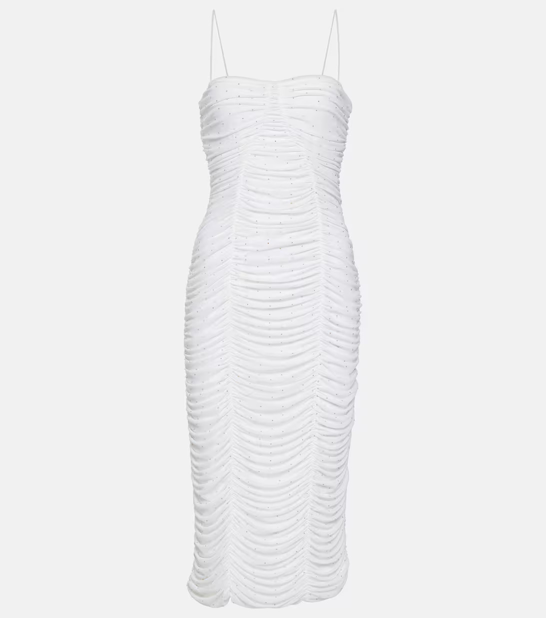Ruched mesh midi dress | Mytheresa (US/CA)