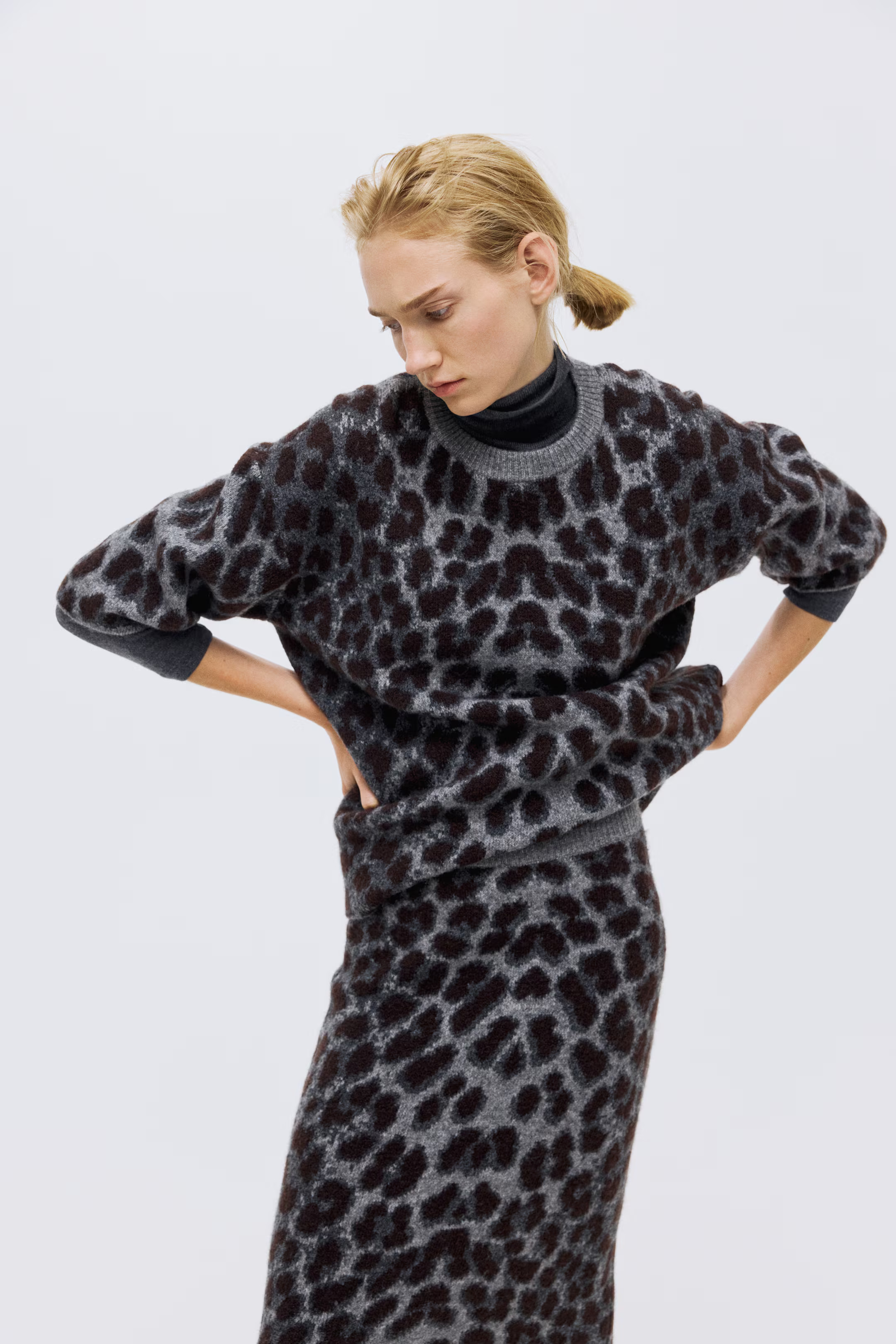 Boxy Jacquard-Knit Sweater | H&M (US + CA)