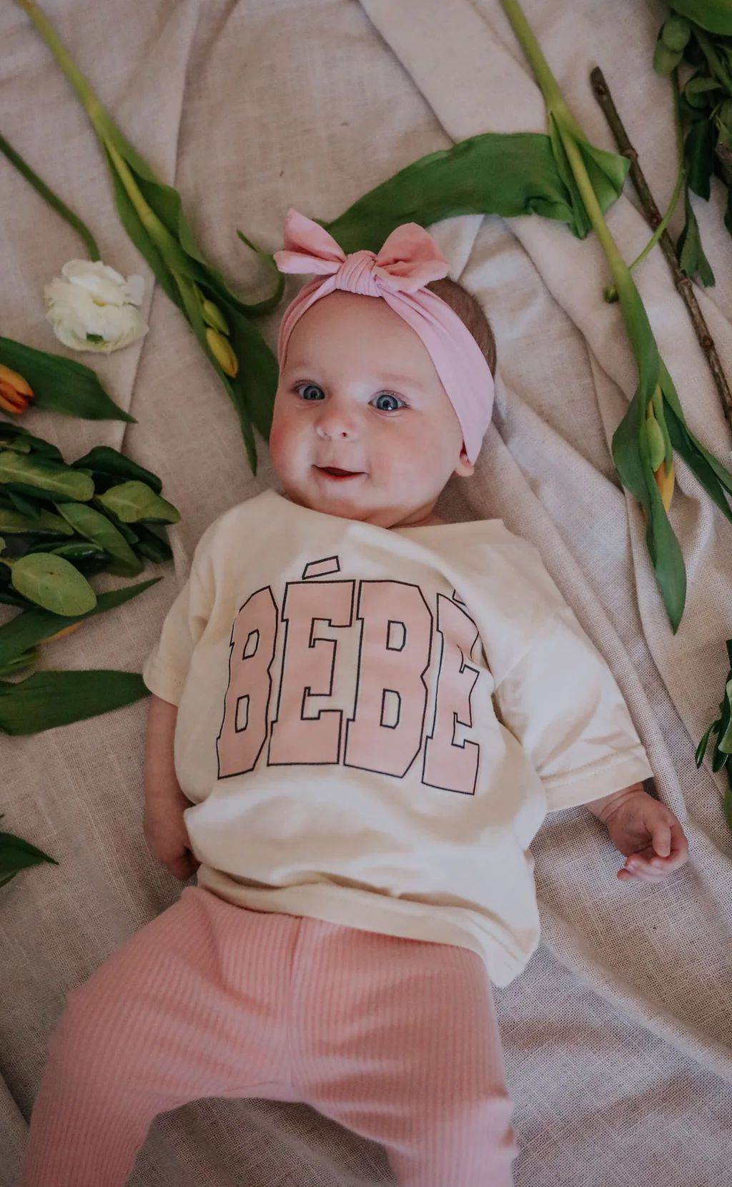 charlie southern: bebe baby tee - pink | RIFFRAFF