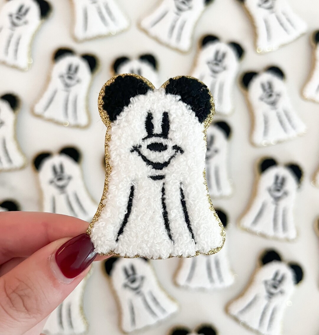 Mickey Mouse Ghost Patch Disney Inspired Halloween Patch - Etsy | Etsy (US)