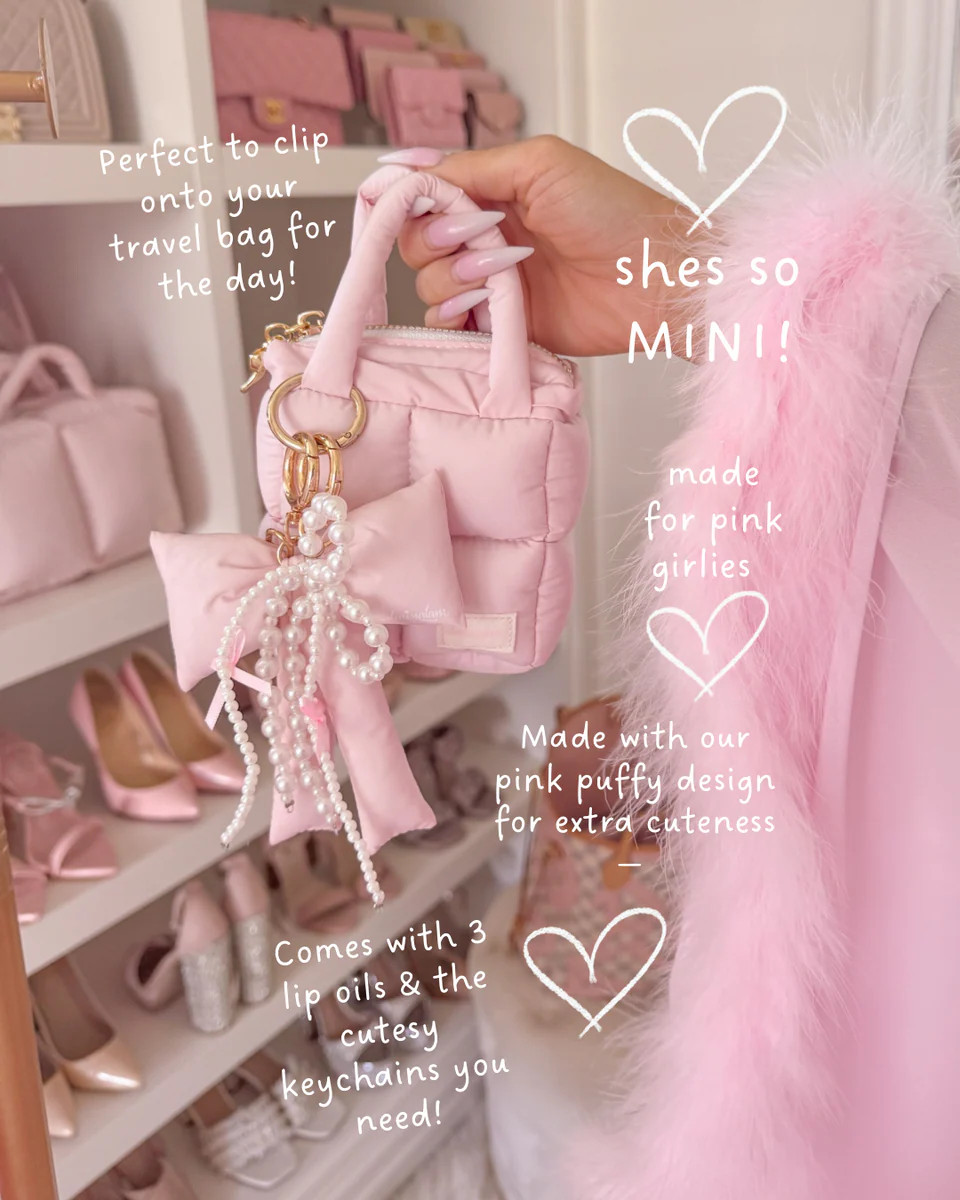 Mini Tote & Lip Oil Trio Collection🎀 | SLMISSGLAM BEAUTY INC