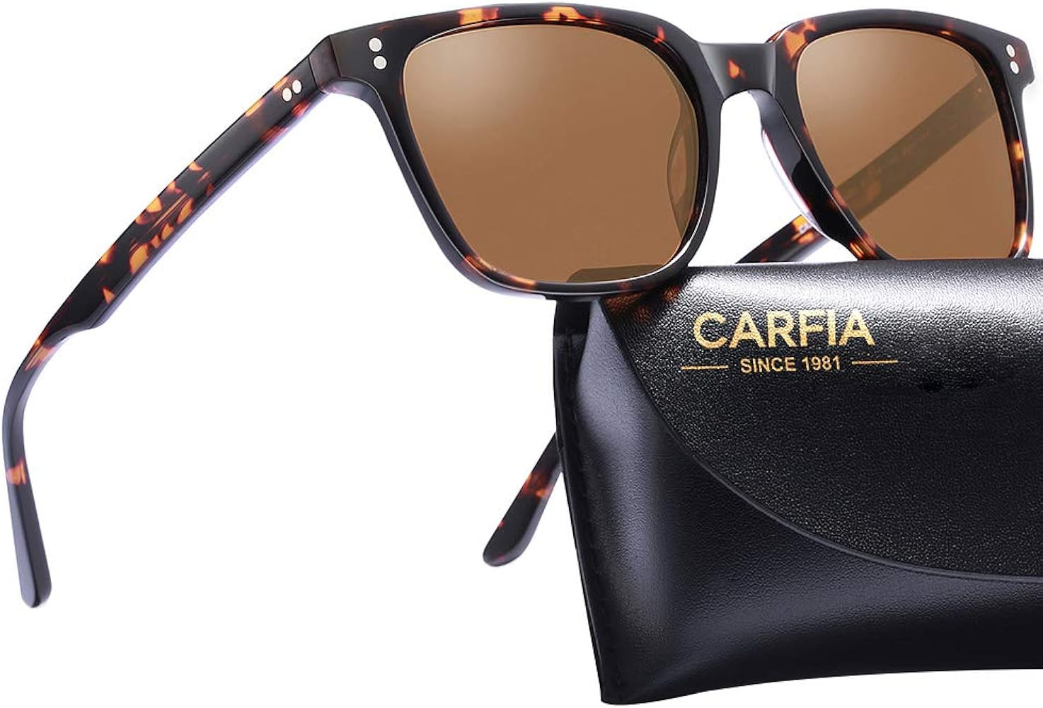 CARFIA Polarized Sunglasses for Women: Acetate, Small/Medium Size, UV400 Anti Glare CA5354 | Amazon (US)