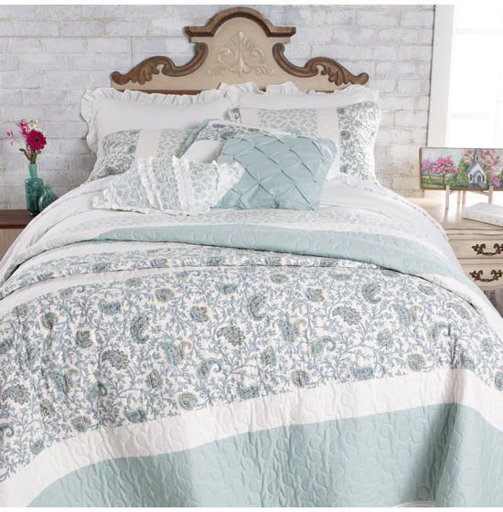 Country Grace Dawn Blue 6-Piece Quilt Set | Rod's Western Palace/ Country Grace