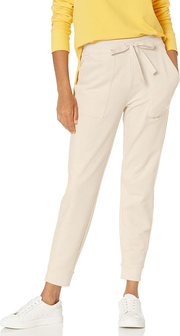 Daily Ritual Women's Relaxed-Fit Terry Cotton and Modal Patch Pocket Jogger Pants | Amazon (US)