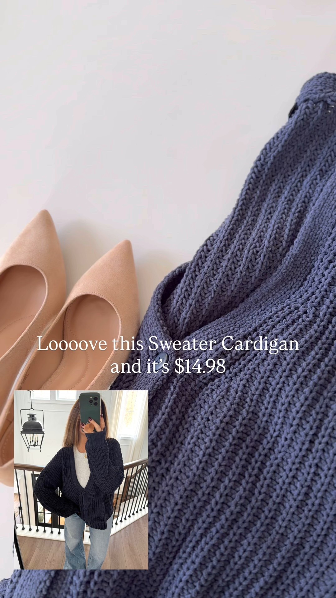 I loveeeee this cardigan! Size up for a more comfy fit! This is a large. Suede heels run pretty true to size 🤍

#LTKSaleAlert #LTKFindsUnder50 #LTKootd