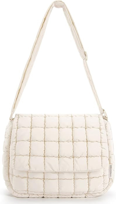 BAGSMART Lightweight Crossbody Bags for Women, Quilted Puffer Cross body Purse with Adjustable St... | Amazon (US)