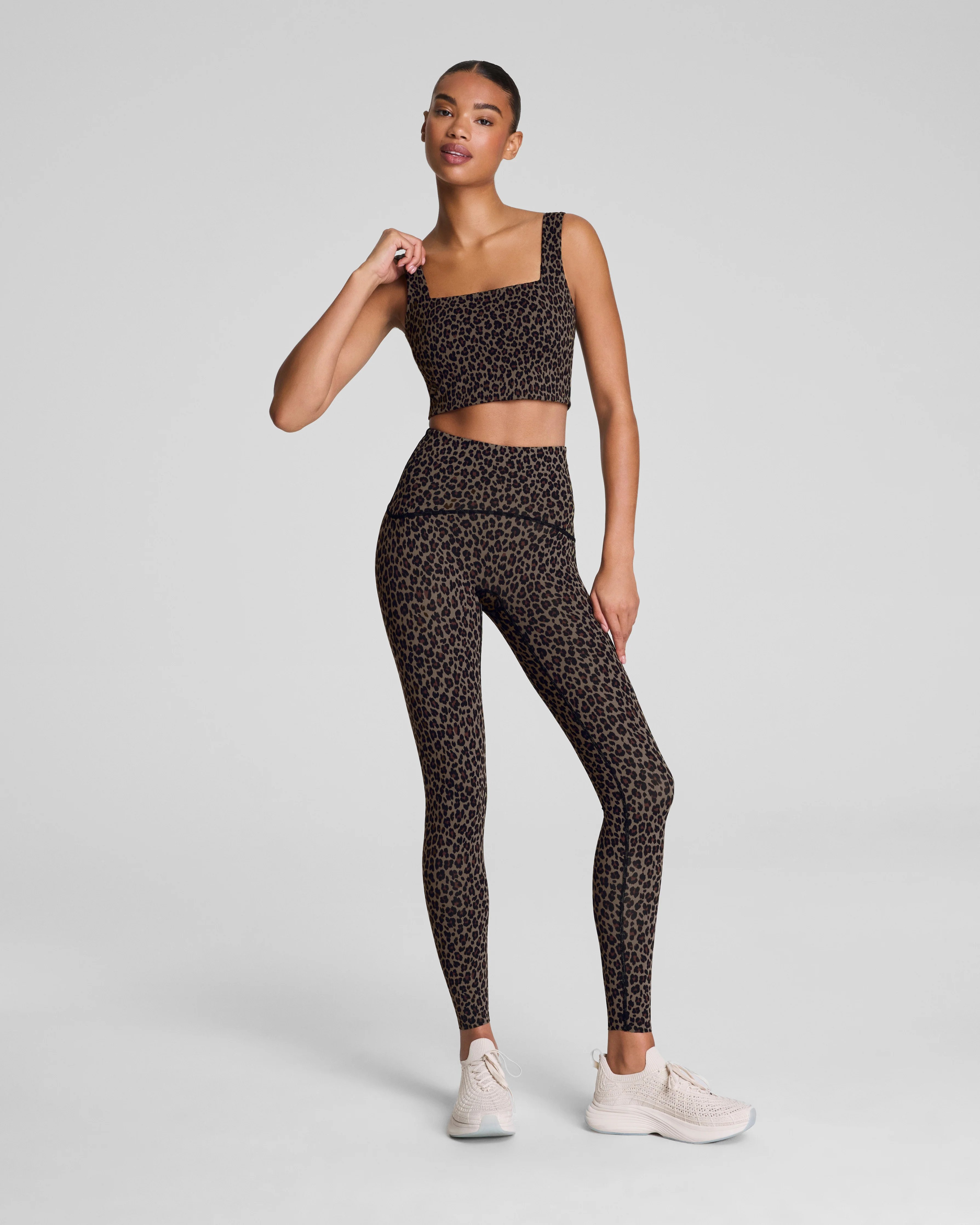 Spanx Women's SPANXshape Booty Boost Leopard Print Full-Length Leggings in | Spanx