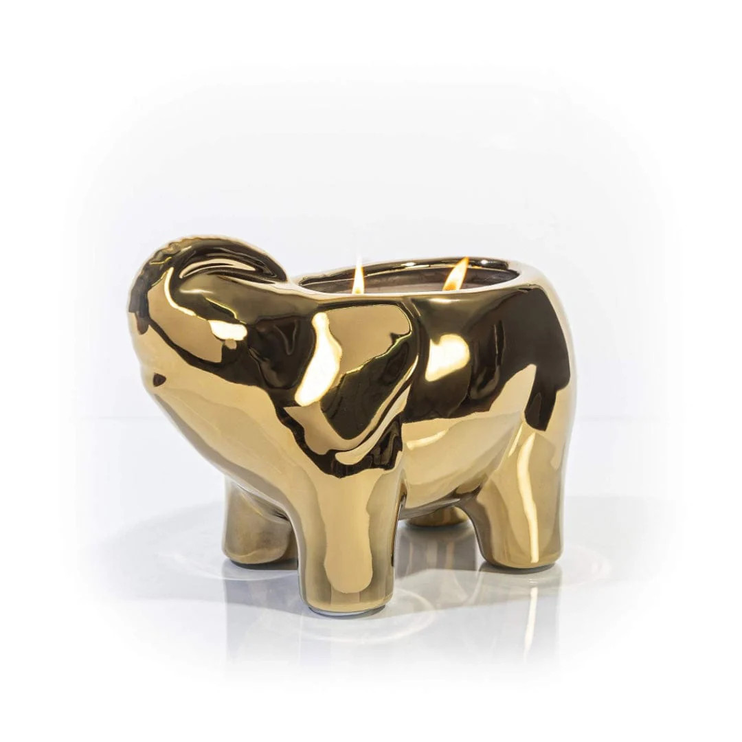 Scented Gold Elephant Candle | Thompson Ferrier