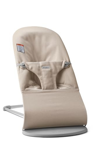 BabyBj\u00f6rn Bouncer Bliss, Woven m\u00e9lange, Light Beige | 2-in-1 Adjustable Baby Bouncer Se... | Amazon (US)