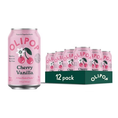 OLIPOP Cherry Vanilla Soda - 12ct/12 fl oz Cans | Target