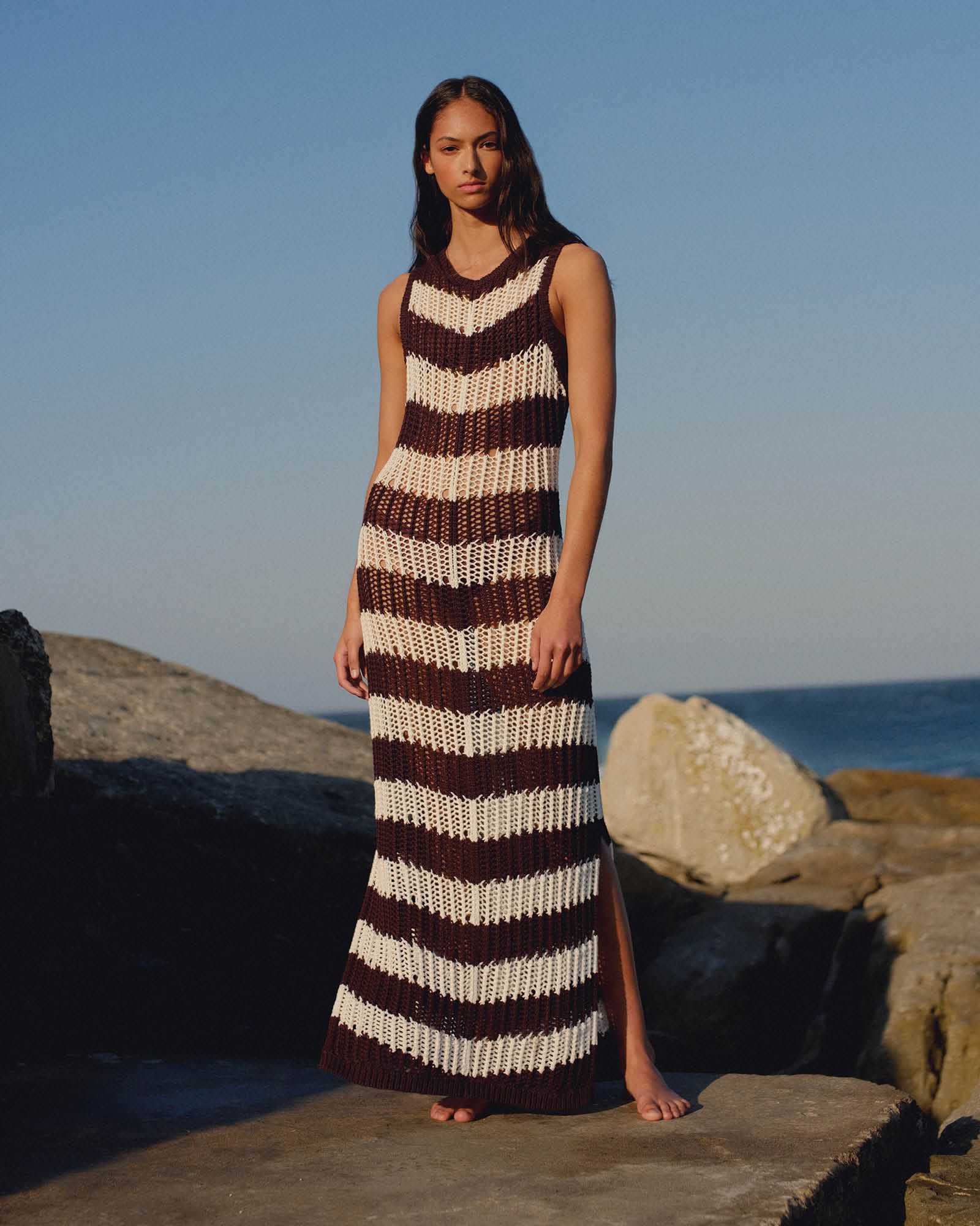 Ivy Chevron Crochet Dress | JAG (Australia & New Zealand)