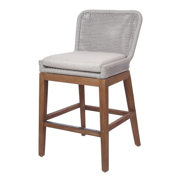 Dawlish Rope Weave Counter Stool - Gray | Walmart (US)