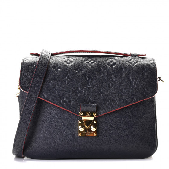 LOUIS VUITTON Empreinte Pochette Metis Marine Rouge | Fashionphile