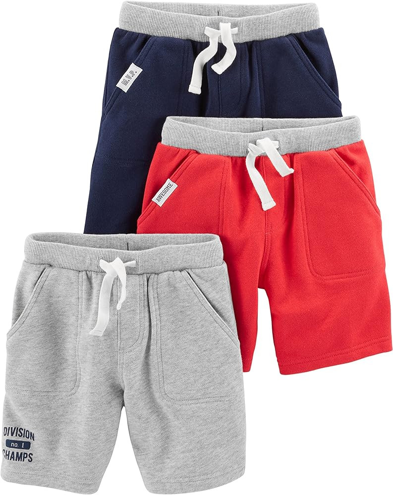 Simple Joys by Carter's Babies, Toddlers, and Boys' Knit Shorts, Pack of 3 | Amazon (US)
