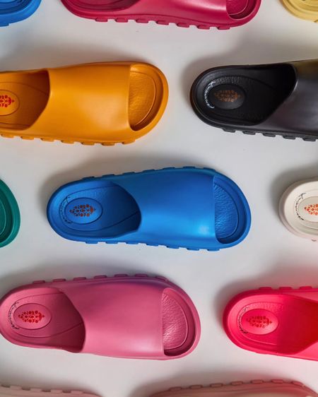 FP Movement Halftime Slides. A pre & post-workout sporty sandal slides in lots of colors. Lightweight with cushioned soles made of recycled pvc.

#LTKfit #LTKunder100 #LTKshoecrush