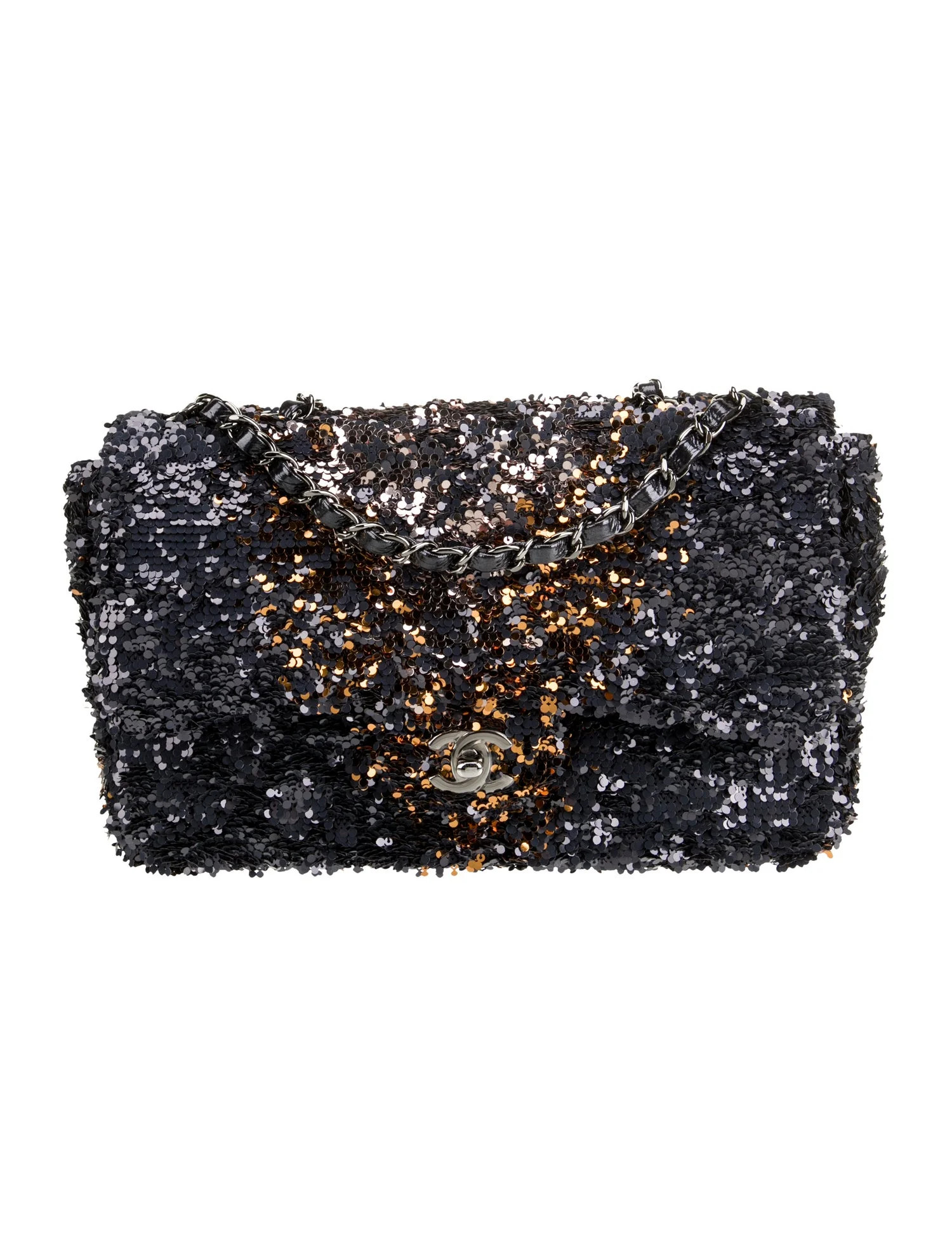 Chanel Medium Sequin Flap Bag - Blue Shoulder Bags, Handbags - TYHUW20039 | The RealReal | The RealReal