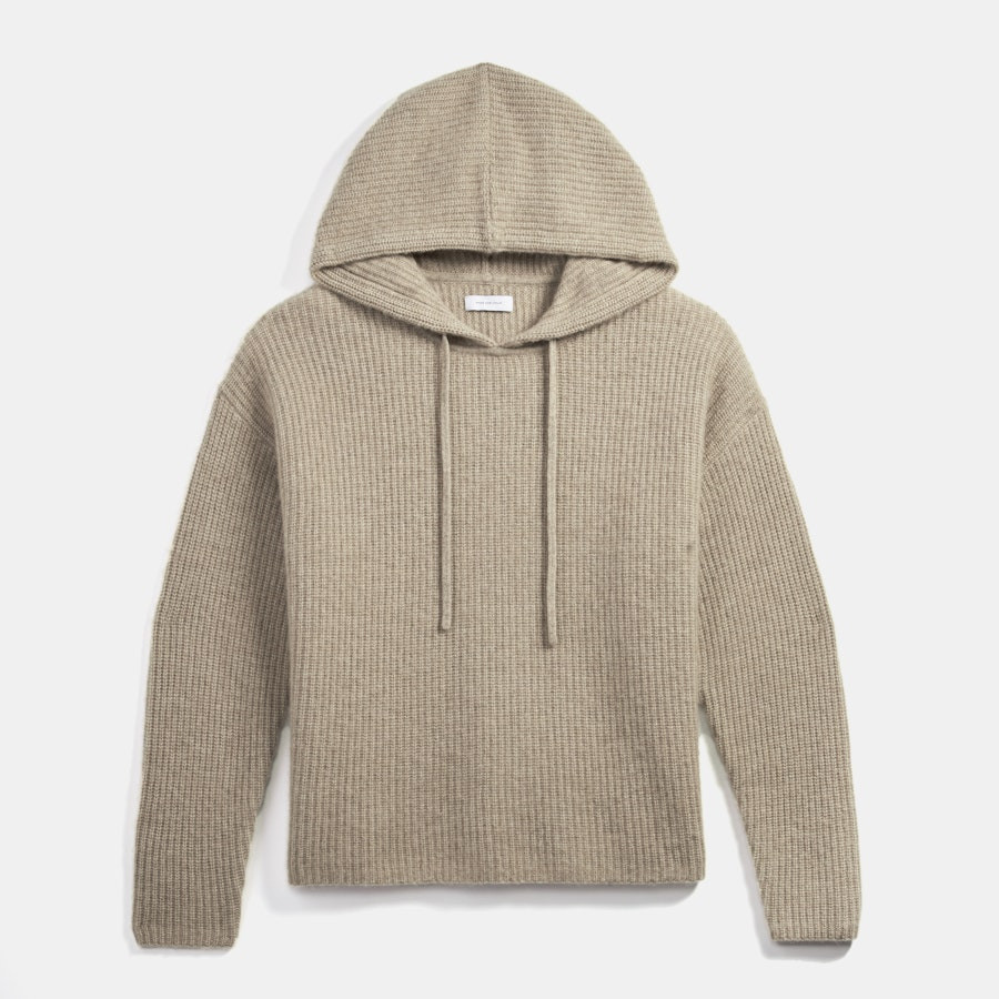 Brushed Cashmere Oversized Hoodie | Italic