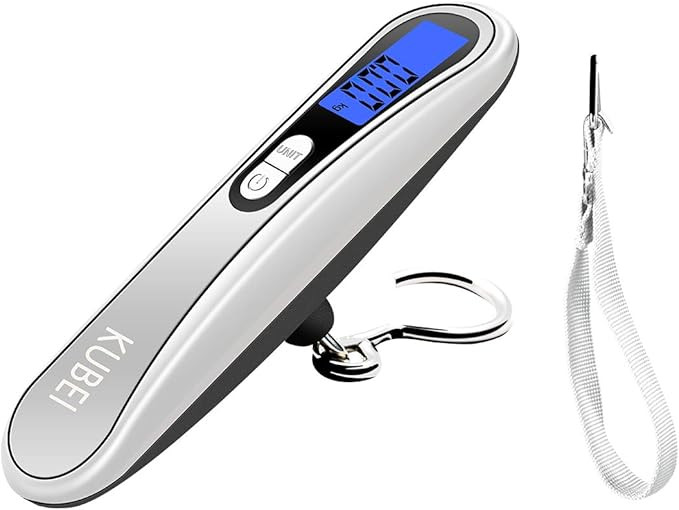 KUBEI Digital Electronic Luggage Scale Weight 50kg 4 Units Portable Suitcase Weighing Scale Handh... | Amazon (US)