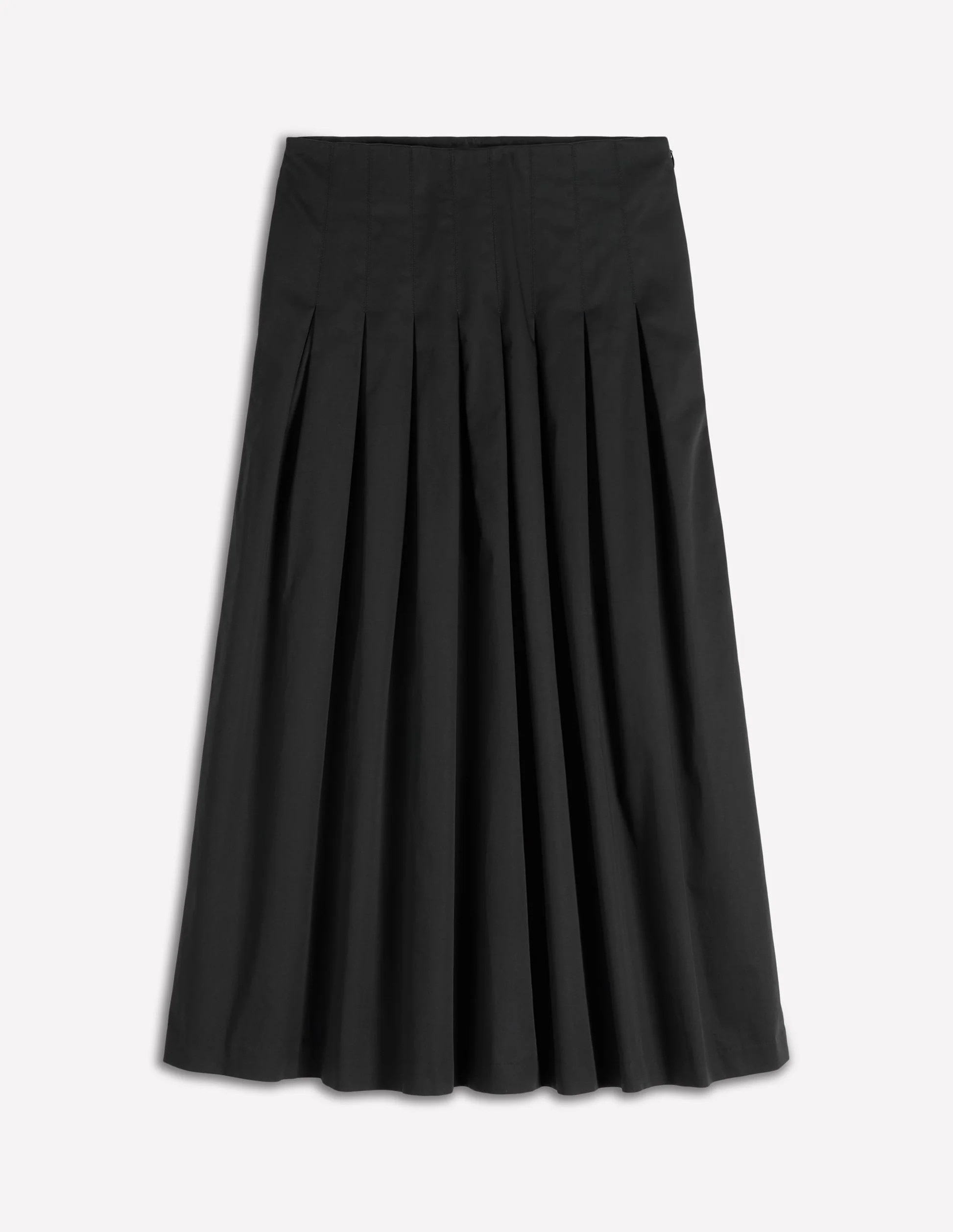 Valentina Sateen Skirt-Black | Boden (US)