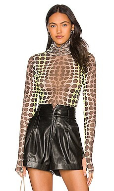 AFRM Zadie Top in Abstract Neon Dot from Revolve.com | Revolve Clothing (Global)