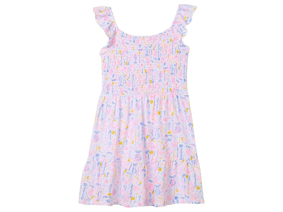 Lilly Pulitzer Kids Mini Jilly Dress (Toddler/Little Kid/Big Kid) Girl's Dress Summer Serenade : LG (8-10 Big Kid), Cotton | Zappos