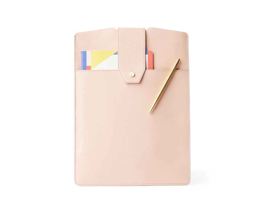 The Daily GENUINE LEATHER Laptop Clutch | Lindsay Albanese