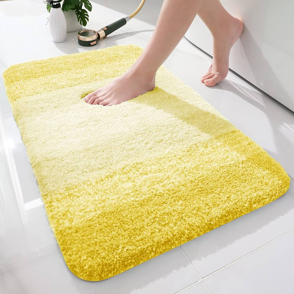 OLANLY Luxury Bathroom Rug Mat, Extra Soft and Absorbent Microfiber Bath Rugs, Non-Slip Plush Sha... | Amazon (US)