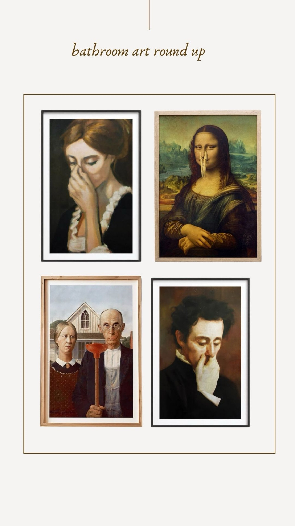 Bathroom Art Ideas - Silly Home Decor 

#LTKHome #LTKStyleTip #LTKFindsUnder100