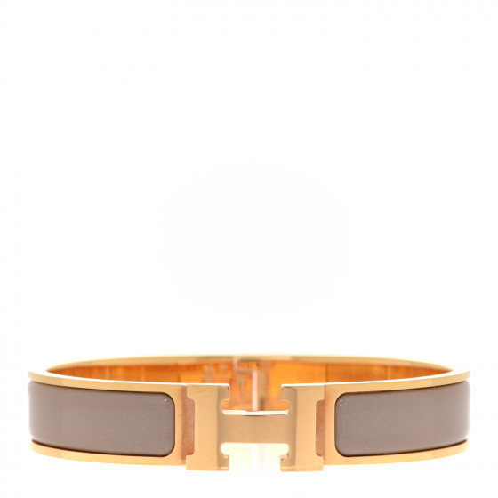 HERMES

Enamel Narrow Clic Clac H Bracelet GM Marron Glace | Fashionphile