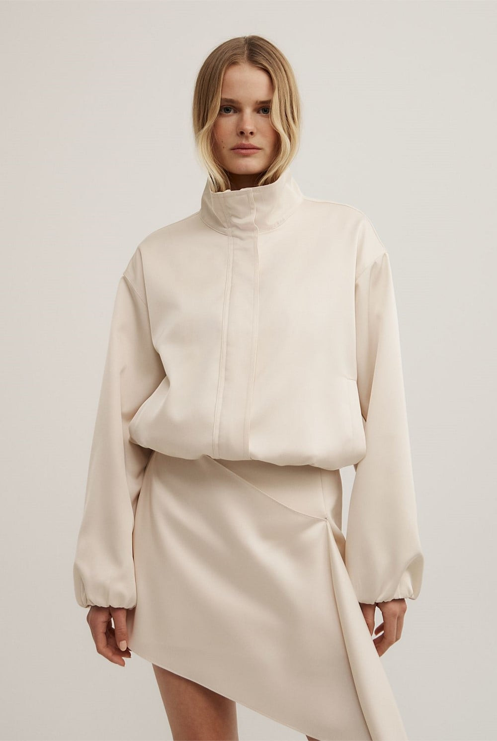 Satin Funnel Jacket | Witchery