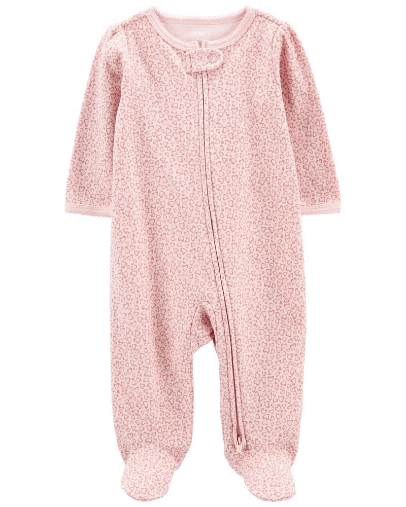 Baby Heart 2-Way Zip Cotton Sleep & Play | Carter's