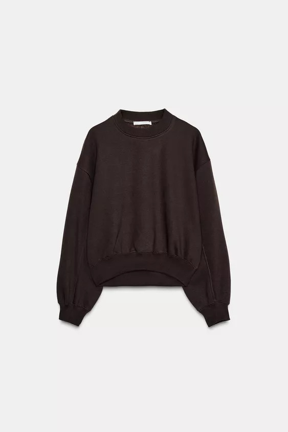 BASIC PLUSH SWEATSHIRT | Zara UK