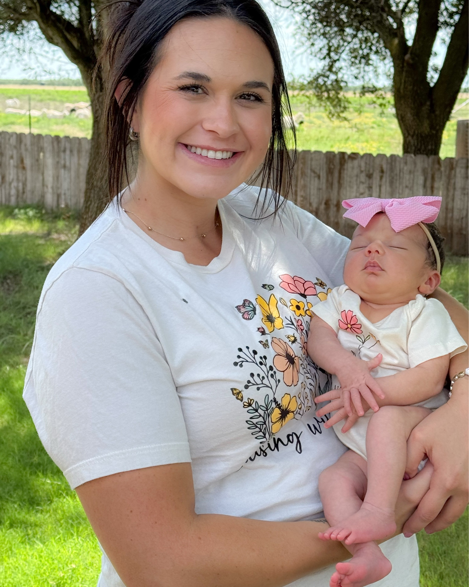 Mommy & Me shirts 🌸🌼

Raising wildflowers mama t-shirt (wearing size L)
Wildflower onesie (newborn) 

#LTKBaby #LTKKids #LTKFindsUnder50