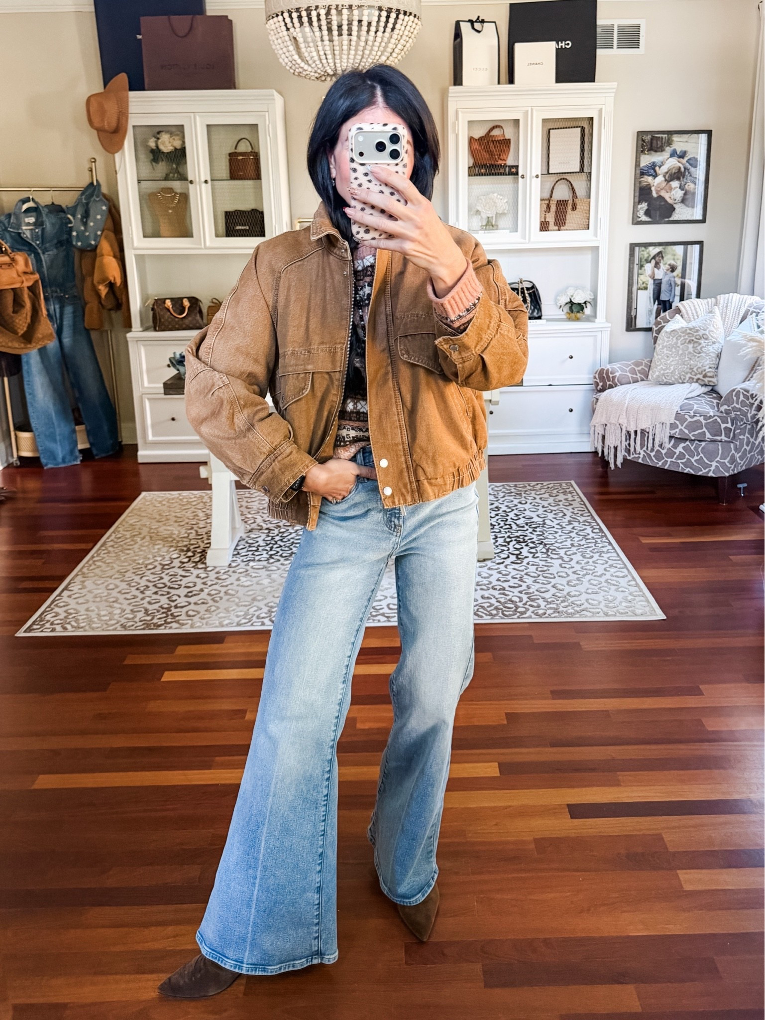 This jacket is somehow included in the @Target  sale and I can’t believe it! Wearing a small jacket & sweater
2 denim