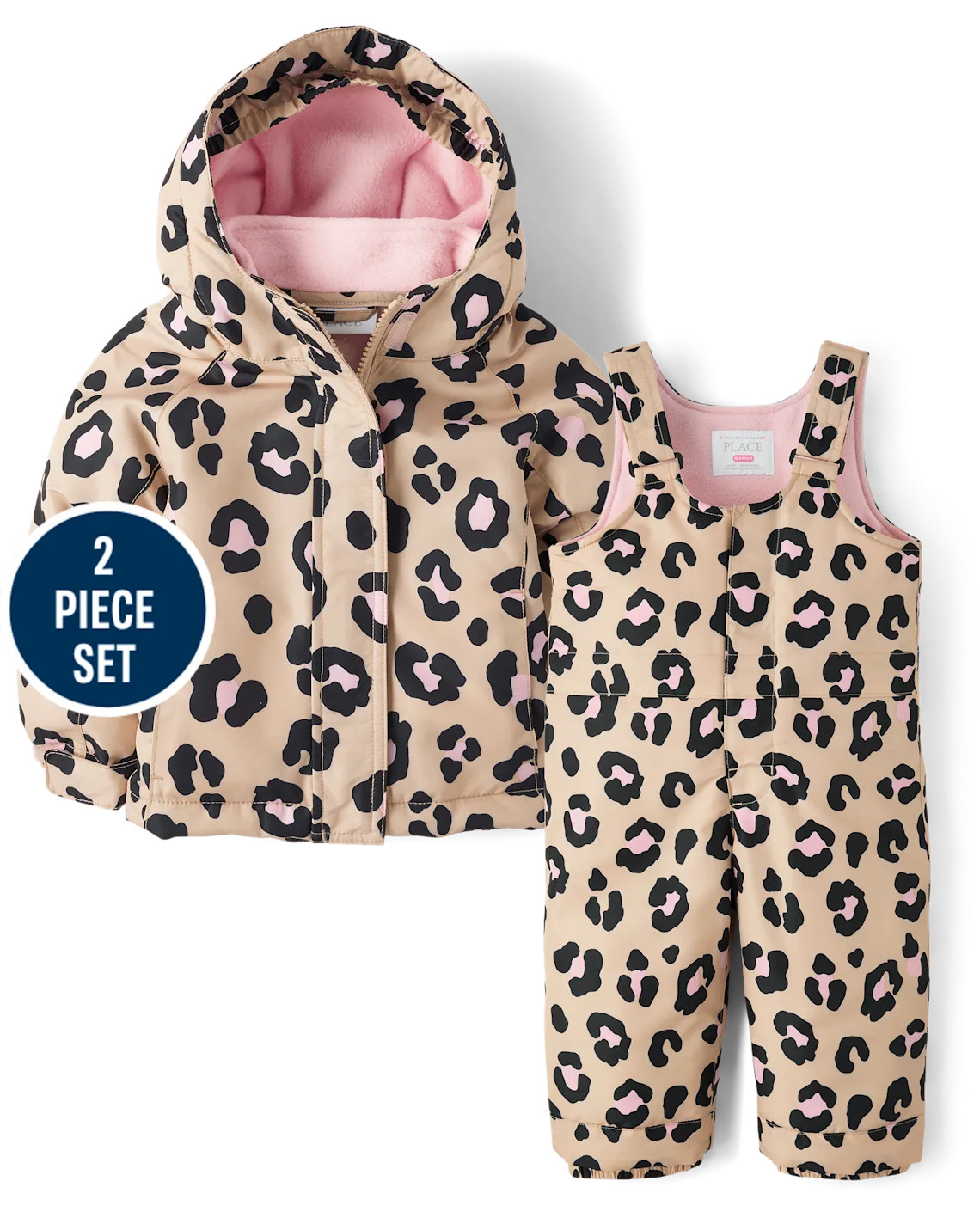 Toddler Girls Leopard 2-Piece Snow Set - tan | The Children's Place