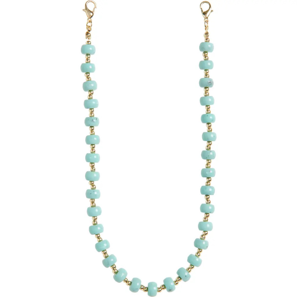 BaubleBar Beaded Phone Phone Wrist Strap in Turquoise at Nordstrom | Nordstrom