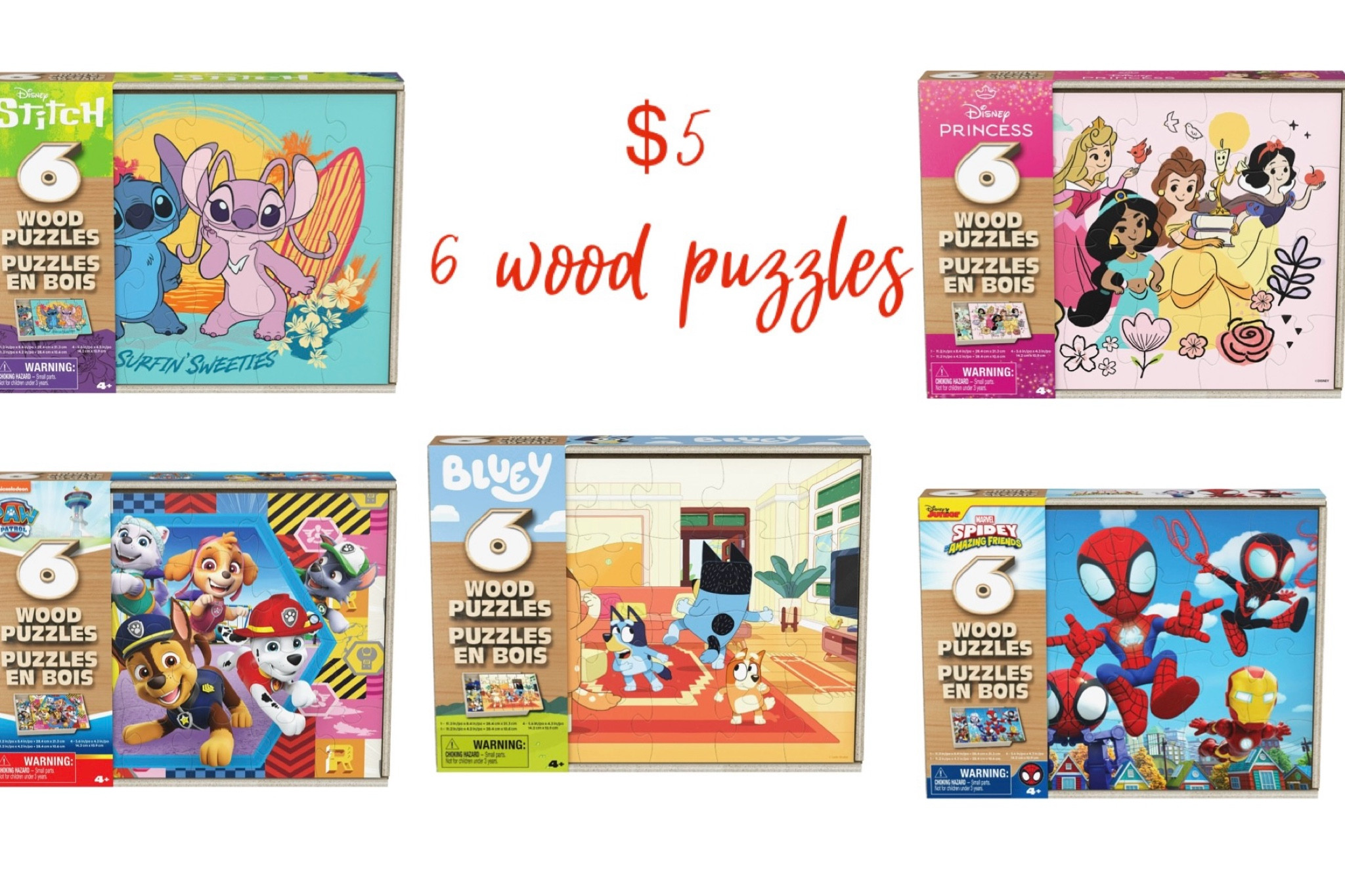 $5 6 wood puzzles!

#LTKSaleAlert #LTKHoliday #LTKKids