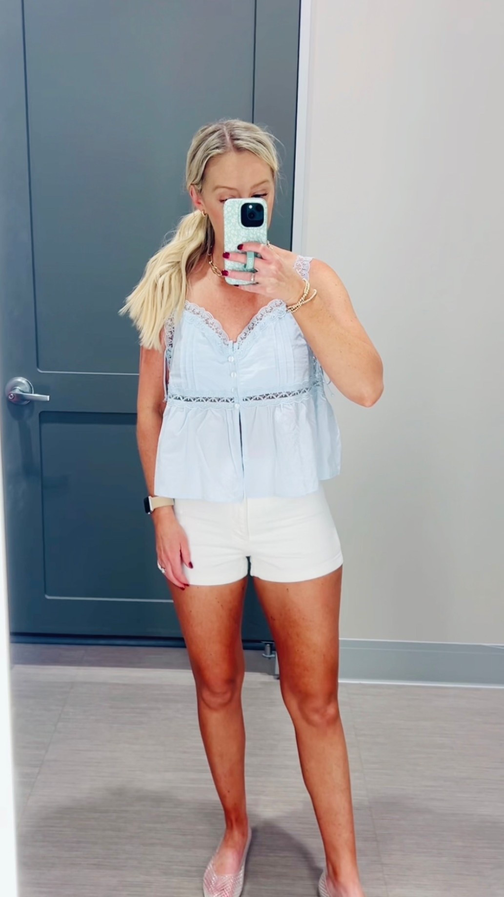 This lace detailed, tie up the side tank is so cute !!! 

#LTKFindsUnder50 #LTKSummerEdit #LTKFindsUnder100