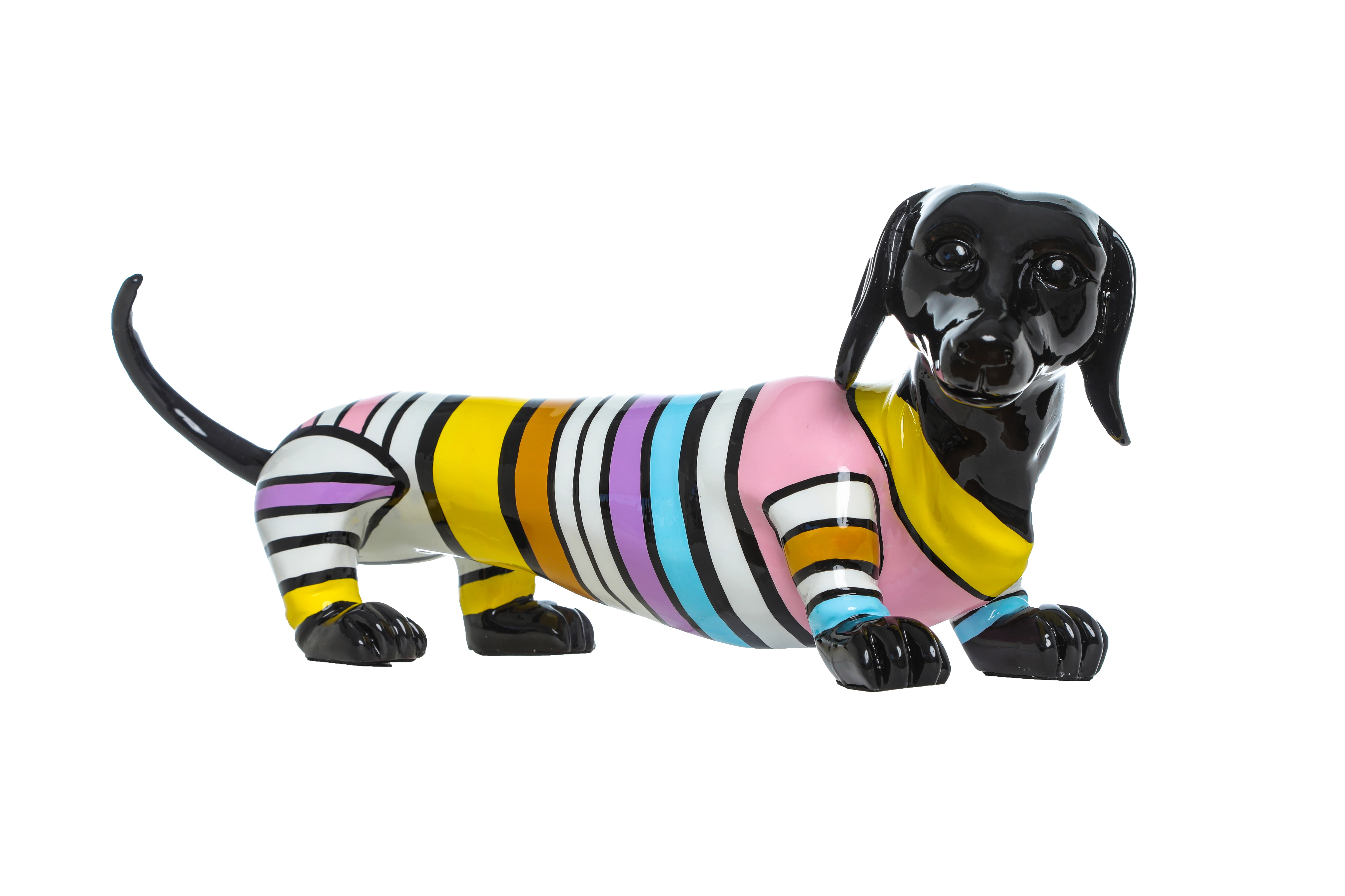 Mcelfresh Stripe Dachshund Dog - 19" long | Wayfair North America