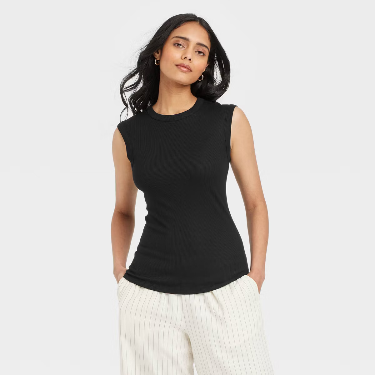 Women's Ribbed Muscle Tank Top - A New Day™ | Target