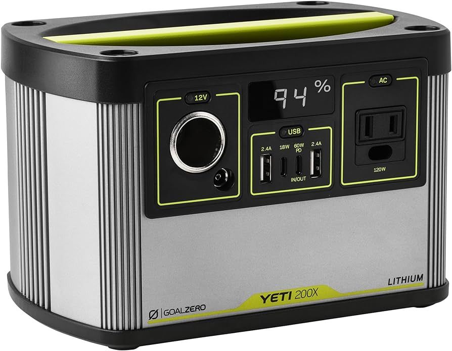 Goal Zero Yeti Portable Power Station - Yeti 200X w/ 187 Watt Hours Battery Capacity, USB Ports &... | Amazon (US)