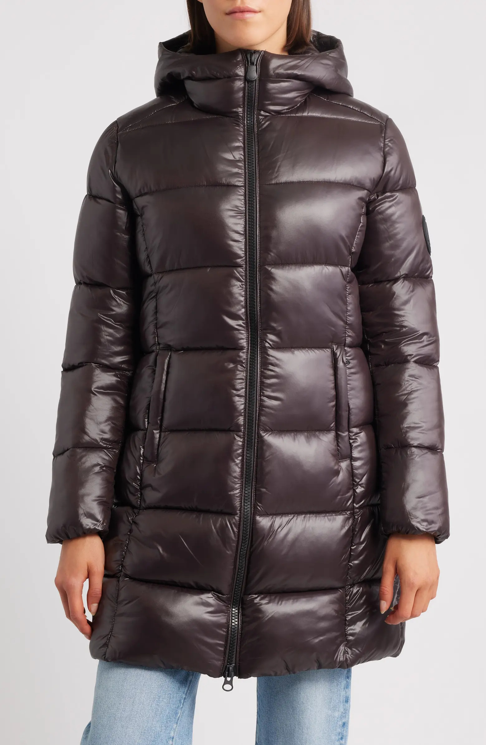 Save The Duck Ines Water Repellent Longline Hooded Puffer Jacket | Nordstrom | Nordstrom