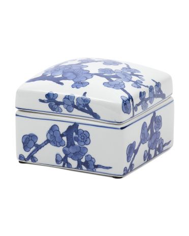 6in Floral Ceramic Box | TJ Maxx