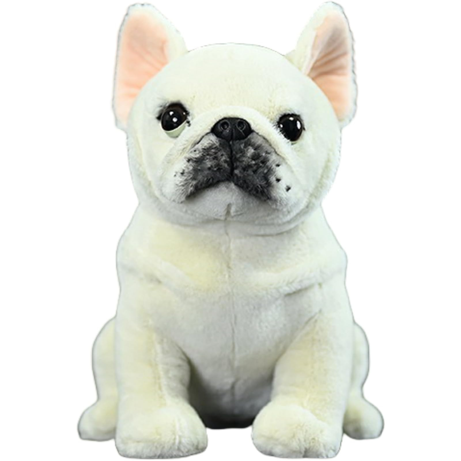 Realistic French Bulldog Plush - 9.1'' White Bulldog Stuffed Animal - Plushy and Squishy Pillow -... | Amazon (US)