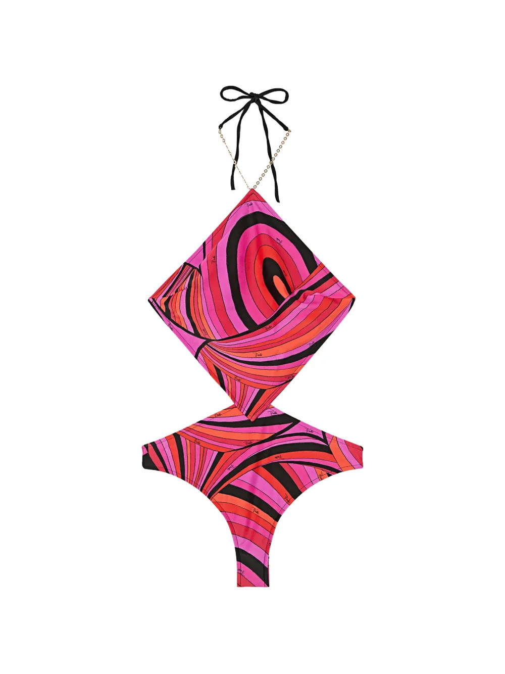 PUCCI Iride-print trikini - Pink | Farfetch Global